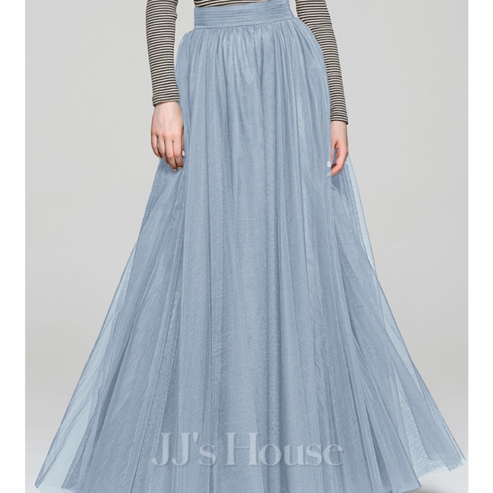 JJs House Dusty Blue Cocktail Skirt